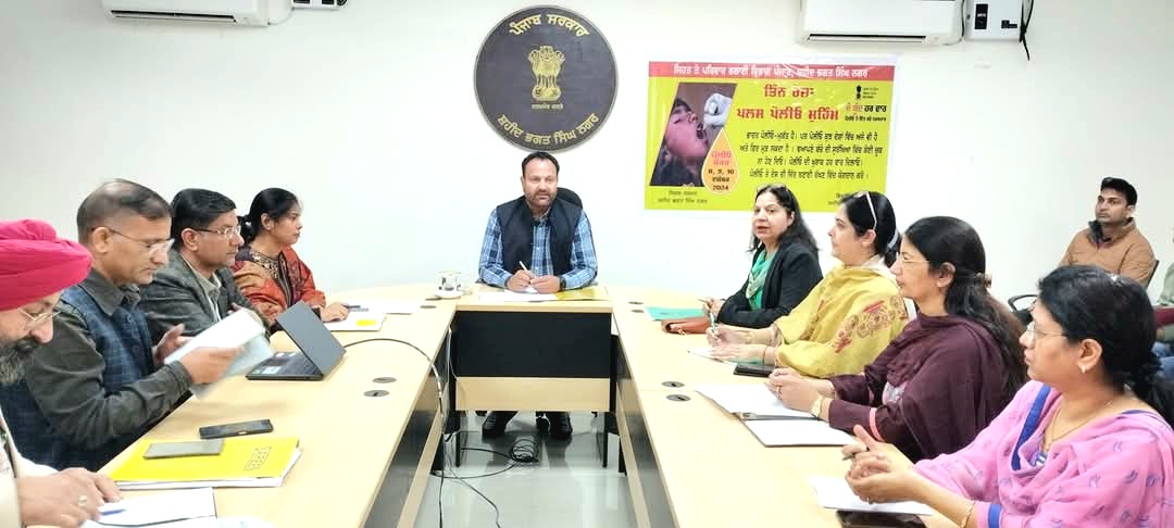 जिले में 0 से 5 वर्ष तक का कोई भी बच्चा पोलियो रोधी दवा पीने से वंचित न रहे- राजीव वर्मा